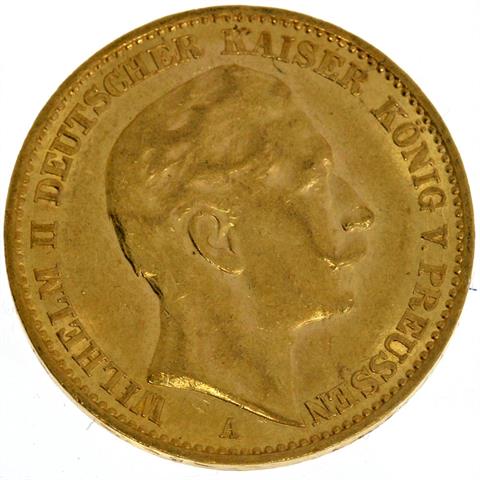 Preussen / Gold - 20 Mark 1911 A, Wilhelm II., 1881-1918,