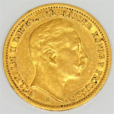 Preussen / Gold - 20 Mark 1906 A, Wilhelm II., 1888-1918,