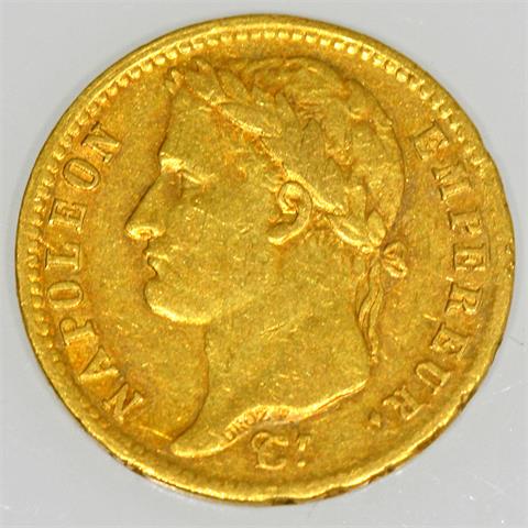 Frankreich / Gold - 20 Francs 1809 A, Napoleon I., 1804-1814,