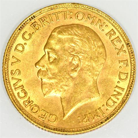 Südafrika / Gold - Sovereign 1932 SA, George V., 1910-1936,