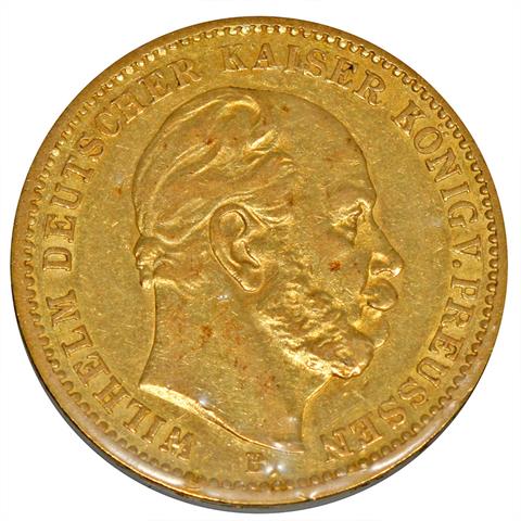 Preussen / Gold - 20 Mark 1873 B, Wilhelm I., 1861-1888,