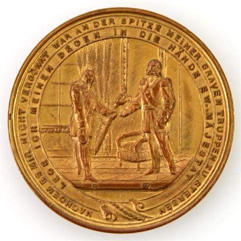 Medaille auf die Degenübergabe Napoleons an Kaiser Wilhelm I.,