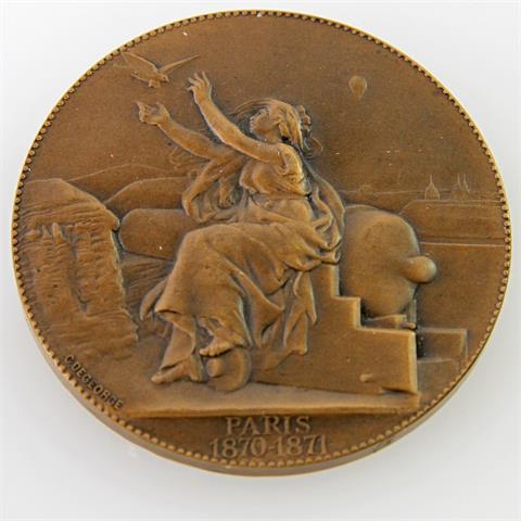 Medaille - Thematik Frankreich, Prais 1870-1871, Ministere de la Guerre,