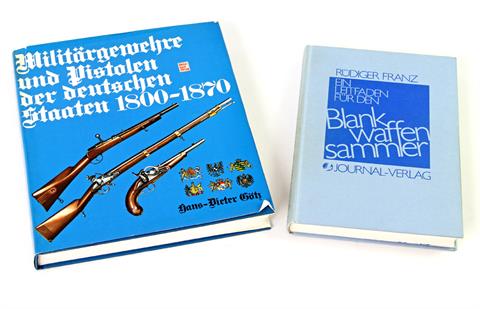Konvolut - 2 Fachbücher: Militärgewehre und Pistolen der deutschen Staaten 1800-1870 von Hans-Dieter Götz, 1. Auflage,