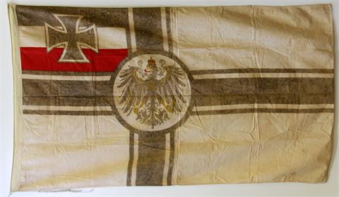 Deutsches Reich - Ein Stück deutsche Marinegeschichte! Historische kaiserliche Dienstflagge  von einer Signalstation in