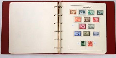 Briefmarken - Deutsches Reich. Top postfrische Sammlung im Borek Binder. Marken und Blöcke wurden über Fa. Sieger bezogen. +