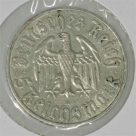 Dt. Reich - 5 RM Luther, 1933/A,