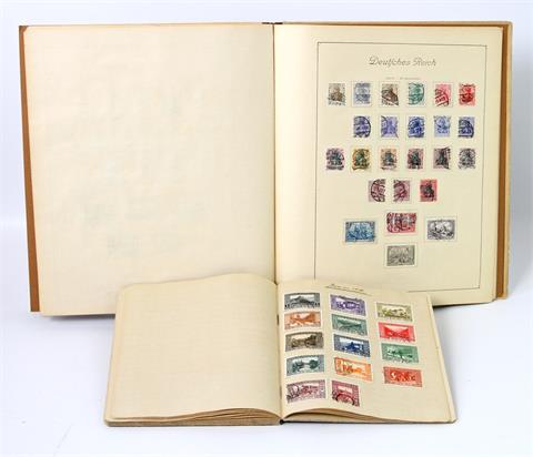 Briefmarken - Deutsche Gebiete 1920 und DR ab 1972 / Dienstmarken meist gestempelt. Bei Durchsicht auch die D 65 gestempelt