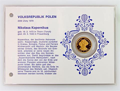 Polen - 2000 Zloty 1979, Kopernikus, GOLD,
