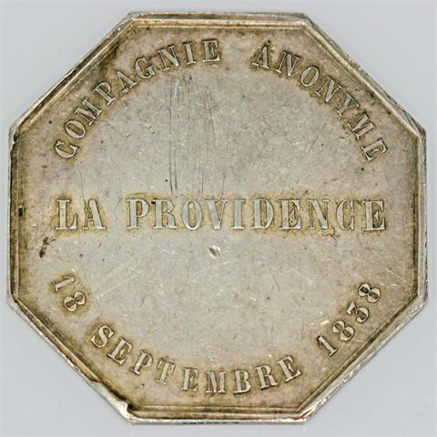 Frankreich - Jeton Argent Compagnie AnonymeLa Providence 1838,