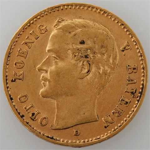 Bayern/GOLD - 10 Mark 1903 D, Otto v. Bayern,