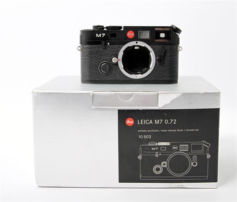 LEICA M7 0.72, 10 503 Kamera ohne Objektiv, schwarz verchromt,