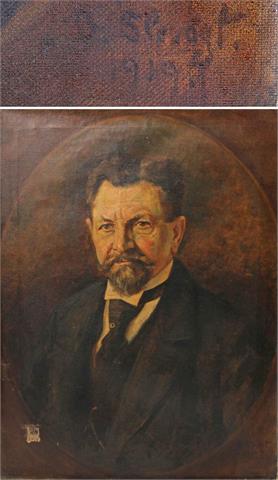 SLEVOGT, JOHANNA (Malerin des. 19./20.Jh. ): Bildnis eines älteren Herrn (Max Slevogt?), 1919.