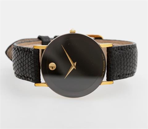 MOVADO Armbanduhr "Museums Watch". Edelstahl/goldplattiert.