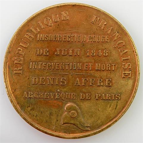 Medaille - Frankreich. Insurrection Rouge de Juin 1848, Denis Affre,