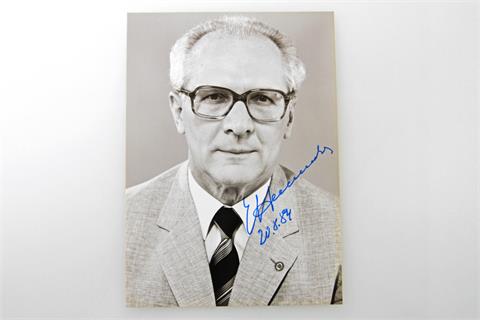 Autographen - Erich Honecker, 1912-1994, ehemaliger DDR Staatsratsvorsitzender,