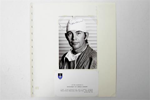 Autographen - Christiaan Barnard, 1922-2001, Pionier auf dem Gebiet
