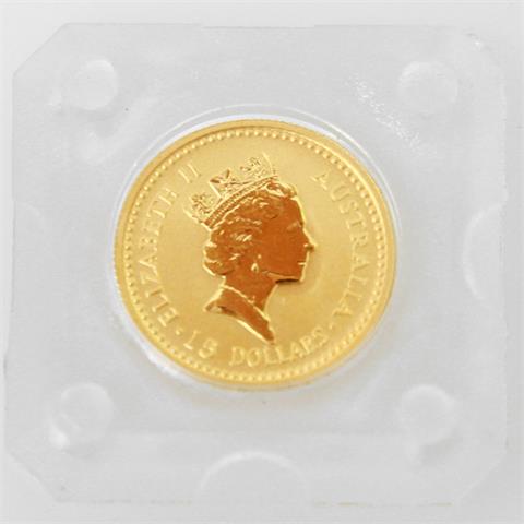 Australien - 15 Dollars, Nugget, 1/10 Unze GOLD,