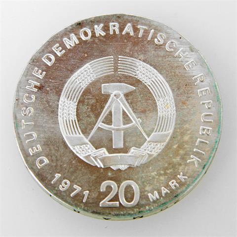 DDR - 20 Mark 1971 A, Liebknecht/Luxemburg,