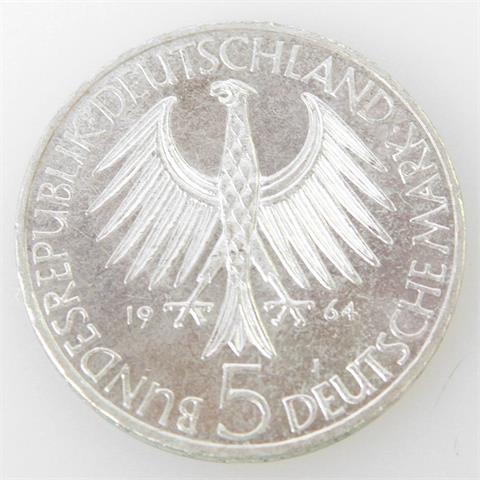 BRD - 5 Deutsche Mark 1964J, Fichte,