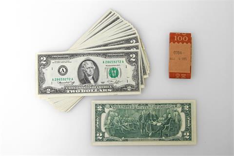 Vereinigte Staaten von Amerika - 2 Dollars 1976 A Federal Reserve Bank of Boston Massachusetts.