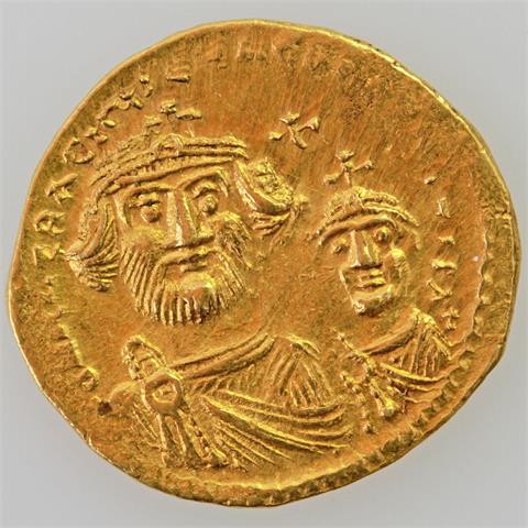 Byzanz / Heraclius (610-641) - Solidus, Konstantinopel, Büsten des H. und Her. Constantin frontal - DN NN HERACLIVS ET HERA