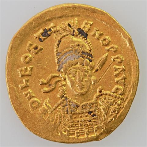 Oströmisches Reich / Leo II. und Zeno (474) - Solidus, Konstantinopel, Büste des Zeno frontal - D N LEO ET Z-ENO P P AVG /