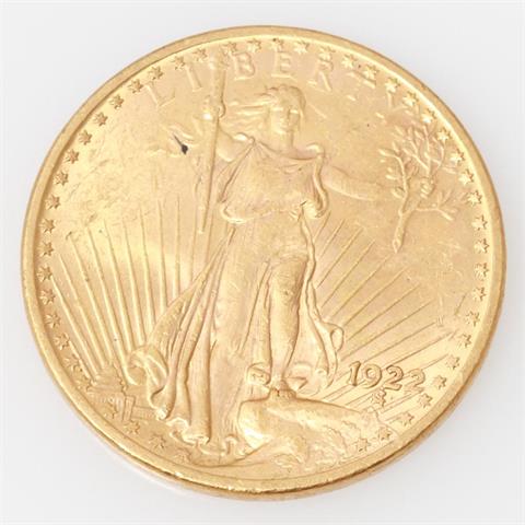 USA/GOLD - 20 Dollars 1922, Liberty Statue,