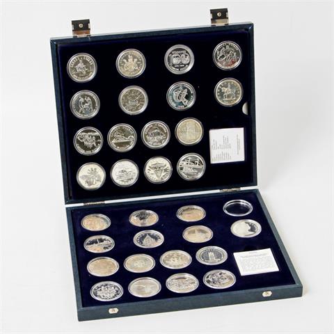 Kanada - Box mit den offiziellen Silbergedenkmünzen, 31 Stück,