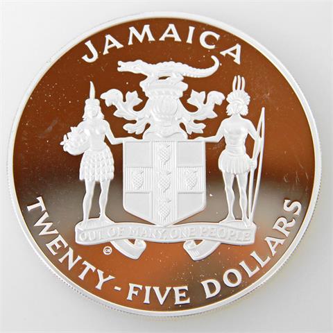 Jamaica - 25 Dollars 1982 Proof Silver Coin,