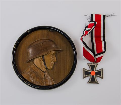 III. Reich - Konvolut: Eisernes Kreuz 2. Klasse 1939 mit Band