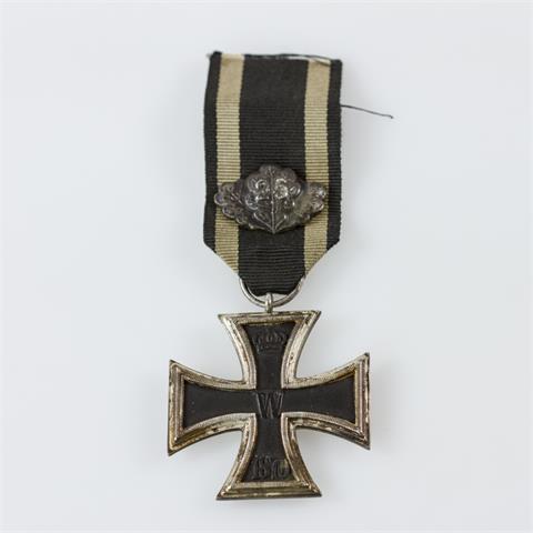 Eisernes Kreuz 2. Klasse 1870, wohl nicht zeitgenössische, spätere Nachfertigung,