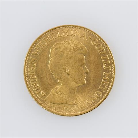 Niederlande / GOLD - 10 Gulden Wilhelmina 1917,