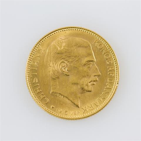 Dänemark / GOLD - 20 Kronen, 1915, Christian X.