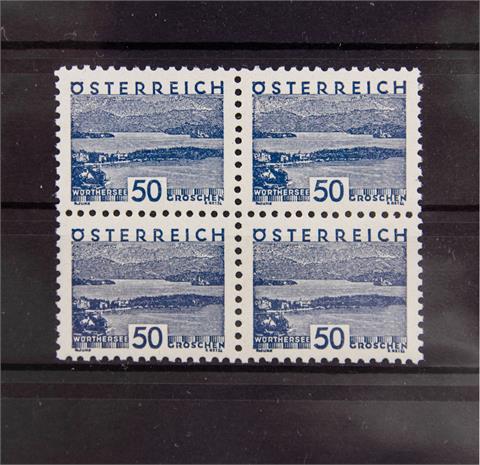 Briefmarken - Österreich. Postfrischer Viererblock