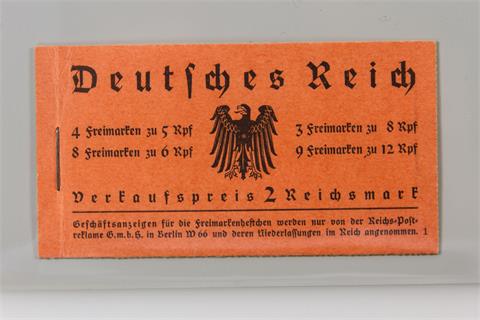 Briefmarken - Deutsches Reich. Markenheftchen Michel Nr. 330 Nr. 1 in Top postfrischem Zustand.