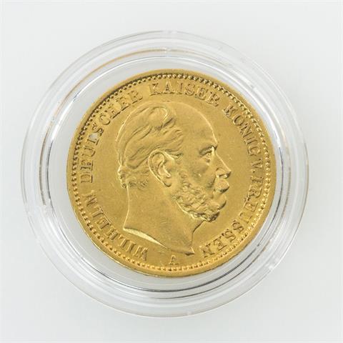 Preussen - 20 Mark 1875/A, Wilhelm I, GOLD,