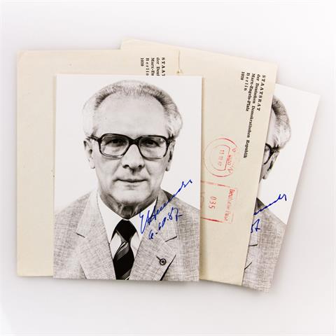 Autographen - Erich Honecker (1912-1994), ehem. Staatsratsvorsitzender der DDR,