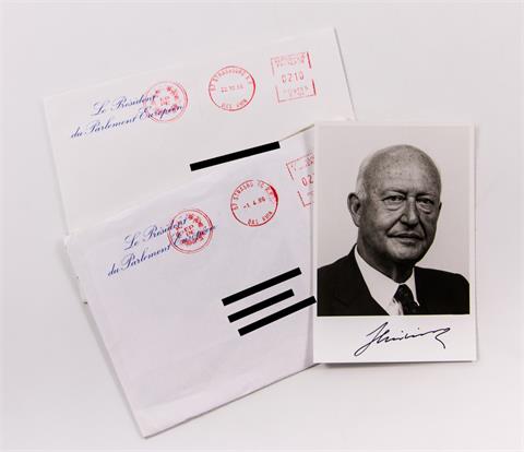 Autographen - Pierre Pflimlin (1907-2000), ehem. Präsident des Europäischen Parlaments,