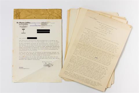 Nürnberger Prozess gegen die Hauptkriegsverbrecher 1945/46 - Offizielle maschinenschriftliche Abschrift in deutscher Sprache