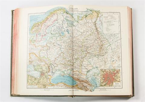 Stielers Hand-Atlas, Gotha Justus Perthes 1905, 100 Karten in Kupferstich