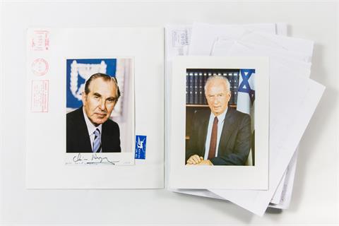 Autographen - Staatspräsidenten Israel, teils original,