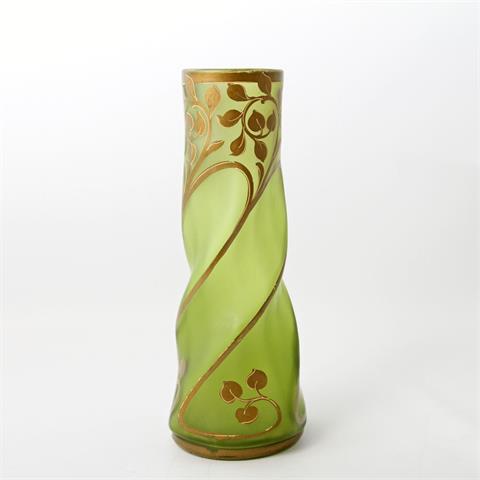 Vase im Jugendstil, Glas, 1. H. 20. Jh.