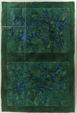 WEHR, RAINER, 20./21. Jh.: Ohne Titel (abstrakte Komposition), 1988.