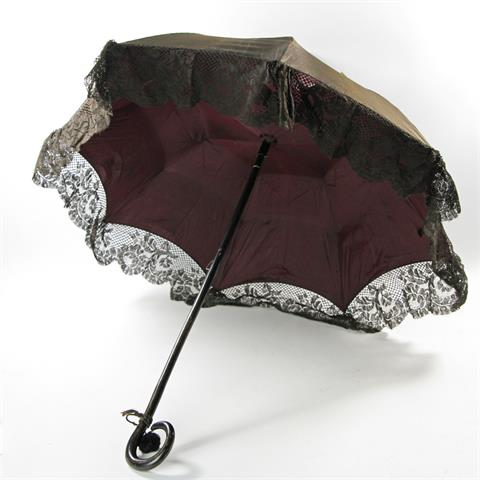 Eleganter Damensonnenschirm, deutsch um 1900.