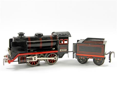 Wohl KRAUS-FANDOR Lokomotive mit Tender "455",