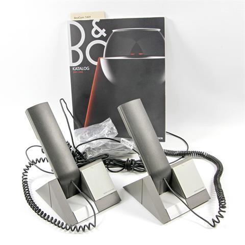 BANG & OLUFSEN, 2 Telefone BeoCom 1401, Design Martin Iselli, Dänemark 2007/2008.