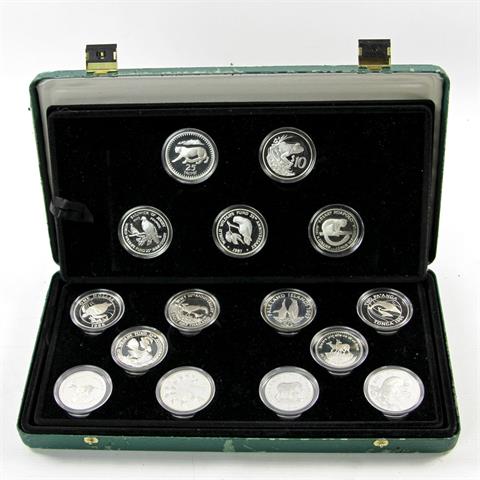 25 Jahre WWF - Rare Jubiläumskollektion mit insgesamt 25 Münzen,