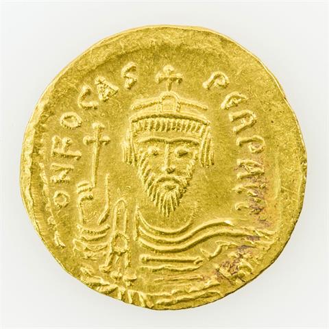 Byzanz/Oströmisches Reich - Focas/Phocas (602-610), GOLD, Solidus,