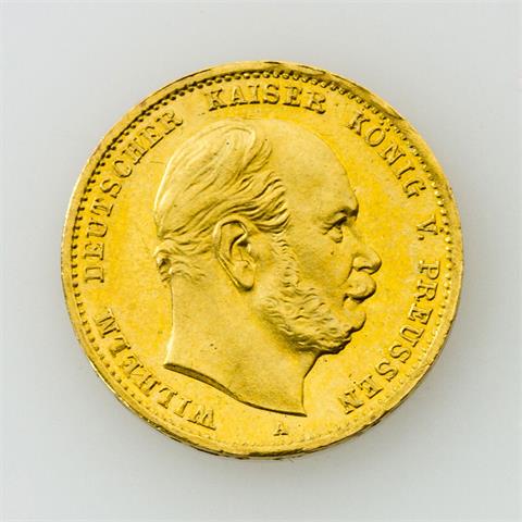 Preussen/GOLD - 10 Mark 1873 A, Wilhelm II.,